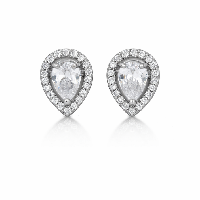 Dewdrop Halo Studs