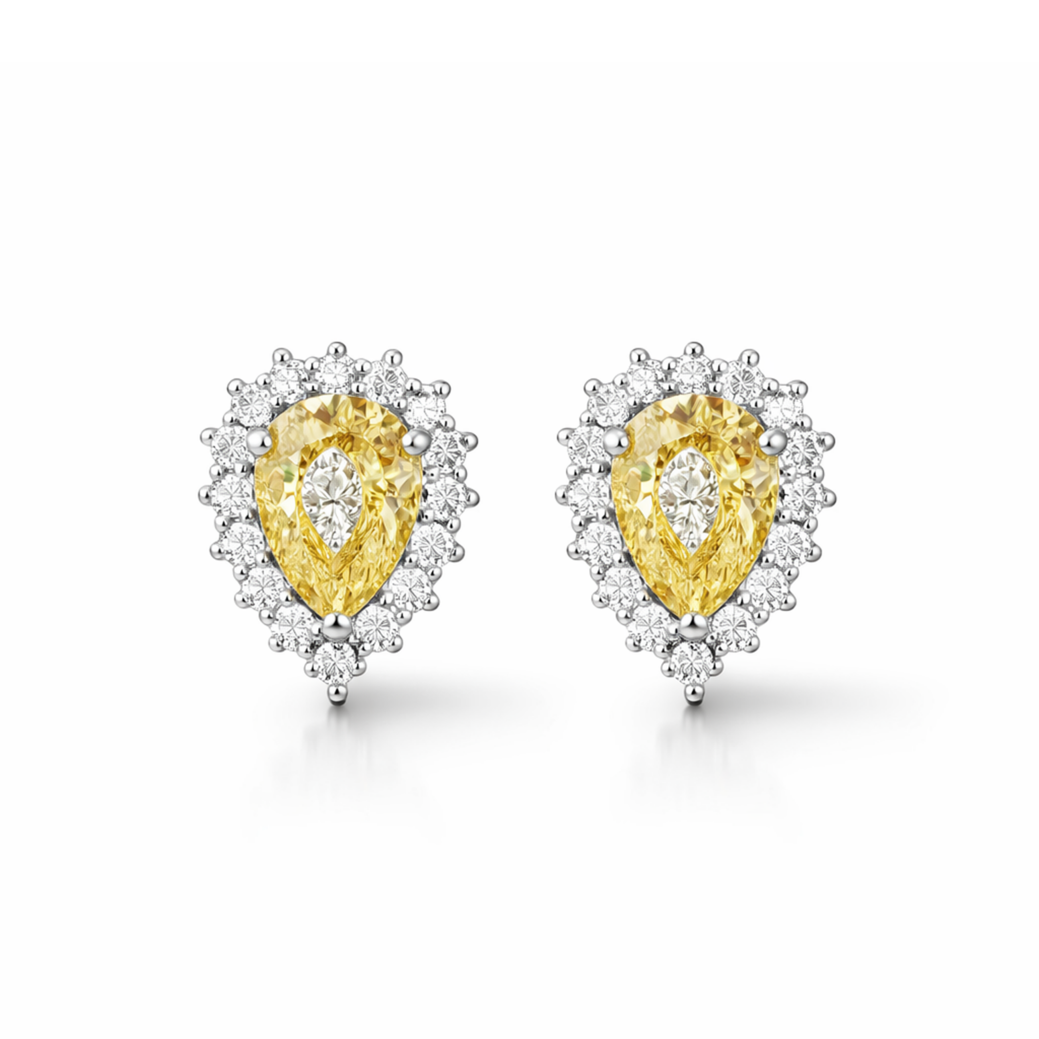 Sunshine Pear Burst Studs