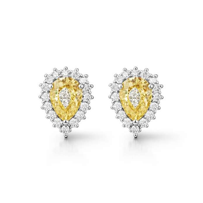 Sunshine Pear Burst Studs