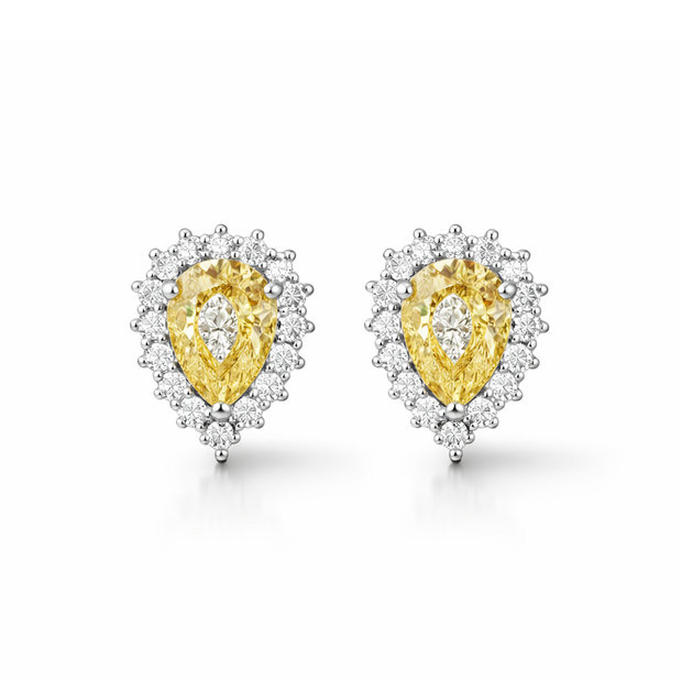 Sunshine Pear Burst Studs