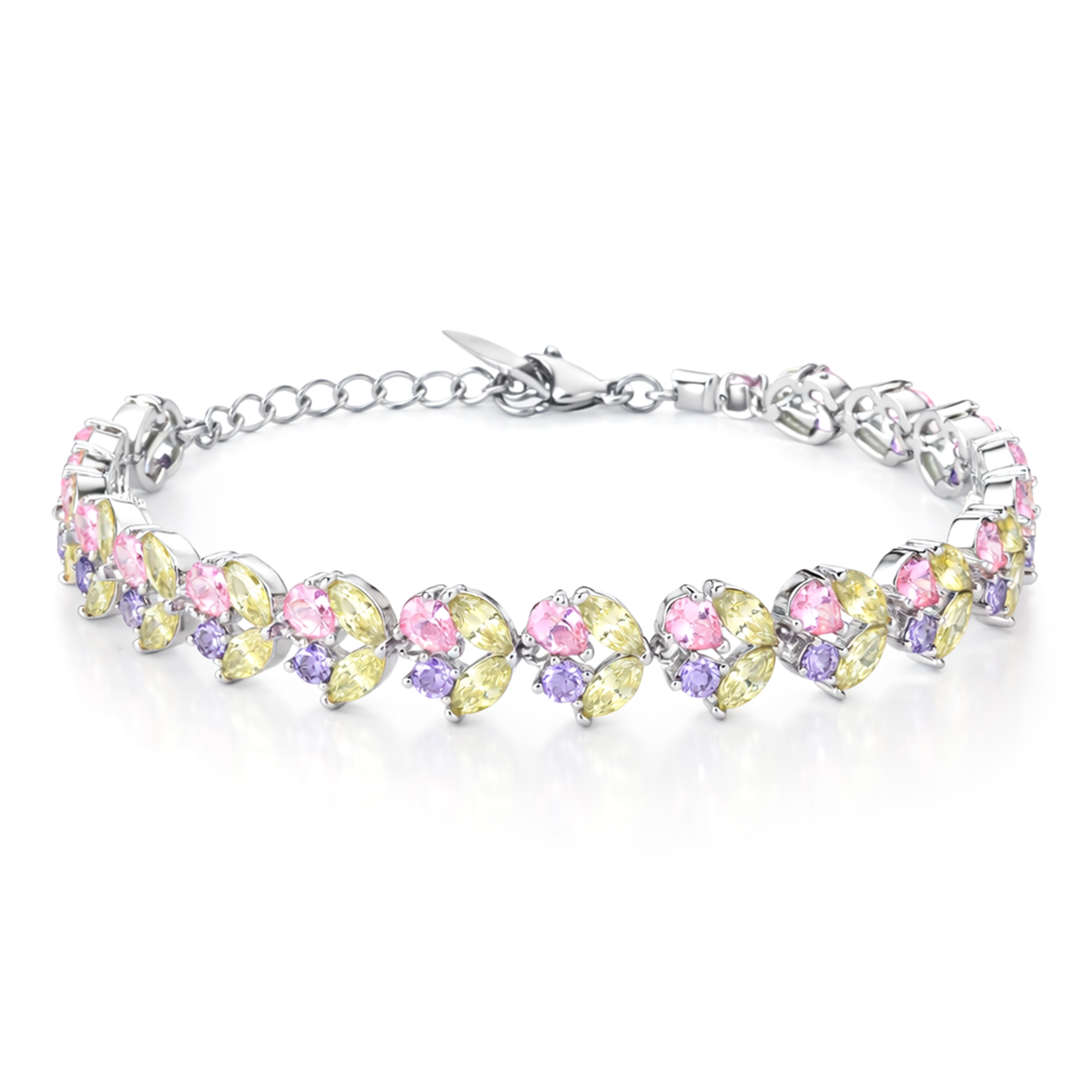 Sapphire Halo Tennis Bracelet
