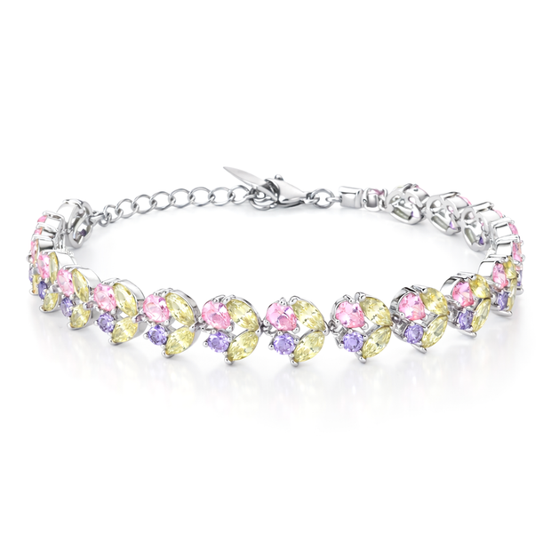 Sapphire Halo Tennis Bracelet