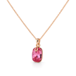 Fuchsia Chic Solitaire Pendant Set