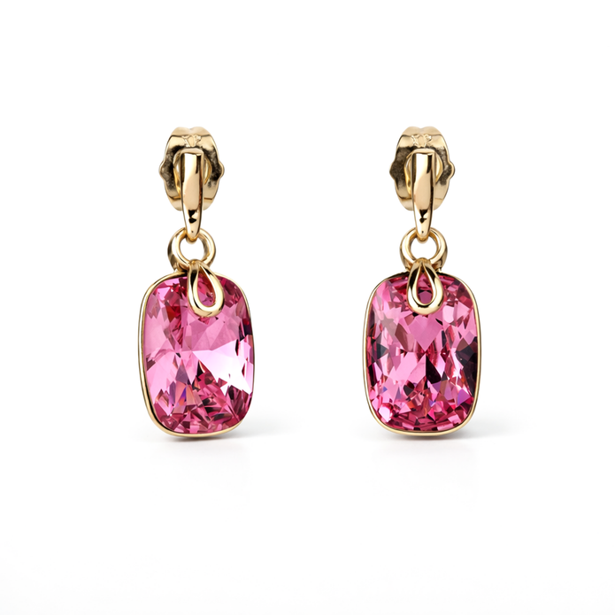 Fuchsia Chic Solitaire Pendant Set
