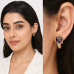 Regal Square Hoop Earrings