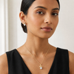Gold-Tone Butterfly Charm Pendant Necklace Set