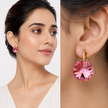 Rosé Rivoli Lever-Back Earrings