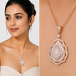 Rose Aura Pendant Chain