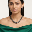 Onyx Eclipse Crystal Necklace Set