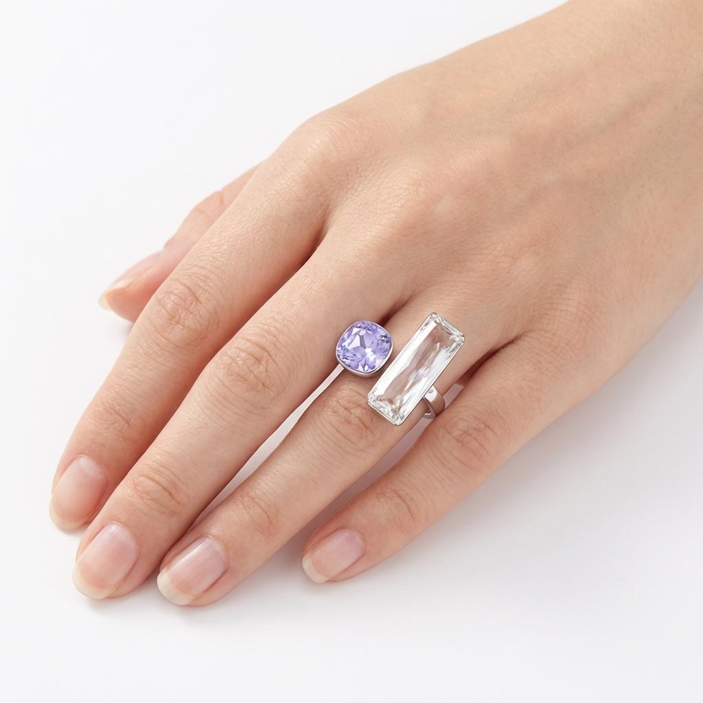 Blush & Ice Contrast Ring - Blue