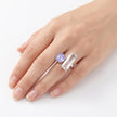 Blush & Ice Contrast Ring - Blue