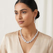 Royal Kundan Pendant - Silver