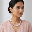 Champagne Medley Crystal Necklace Set - Blush pink