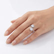 Eternal Duo Oval Halo Bypass Ring