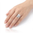 Silver Leaf Bypass Ring