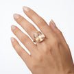 Midnight Onyx Cushion Ring - Gold