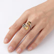 Sundial Trio Crystal Ring