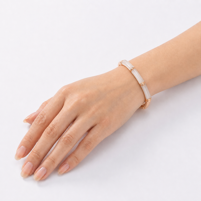 Bamboo Pearl Bangle