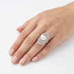 Celestial Pearl Orbit Ring