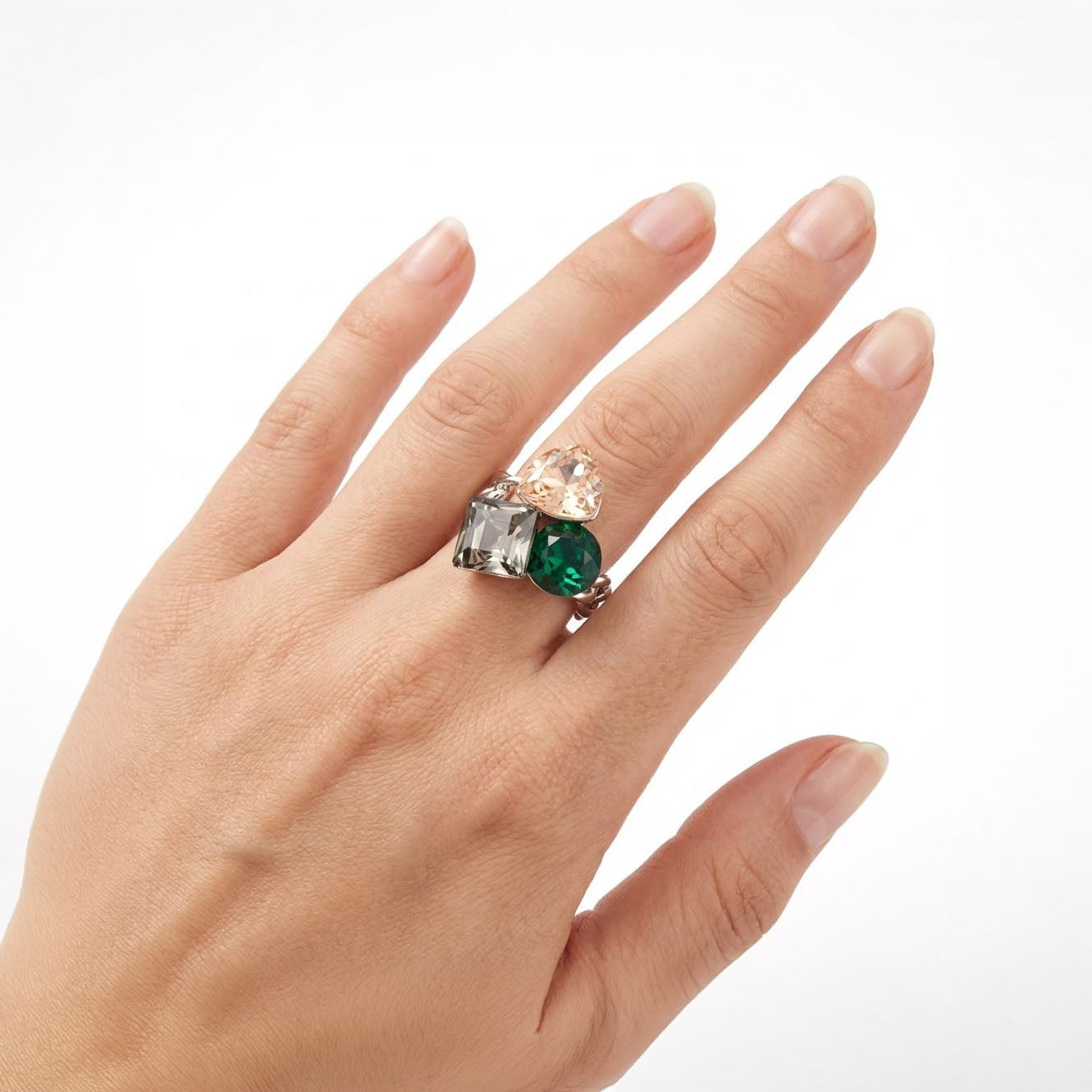 Twilight Trio Cluster Ring