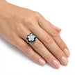 Emerald Blossom Cluster Ring - Emerald Green