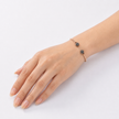 Noir Orb Open Cuff - Rose pink