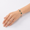 Emerald Duo Open Cuff