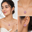 Royal Kundan Pendant - Silver