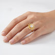 Golden Daisy Bloom Ring